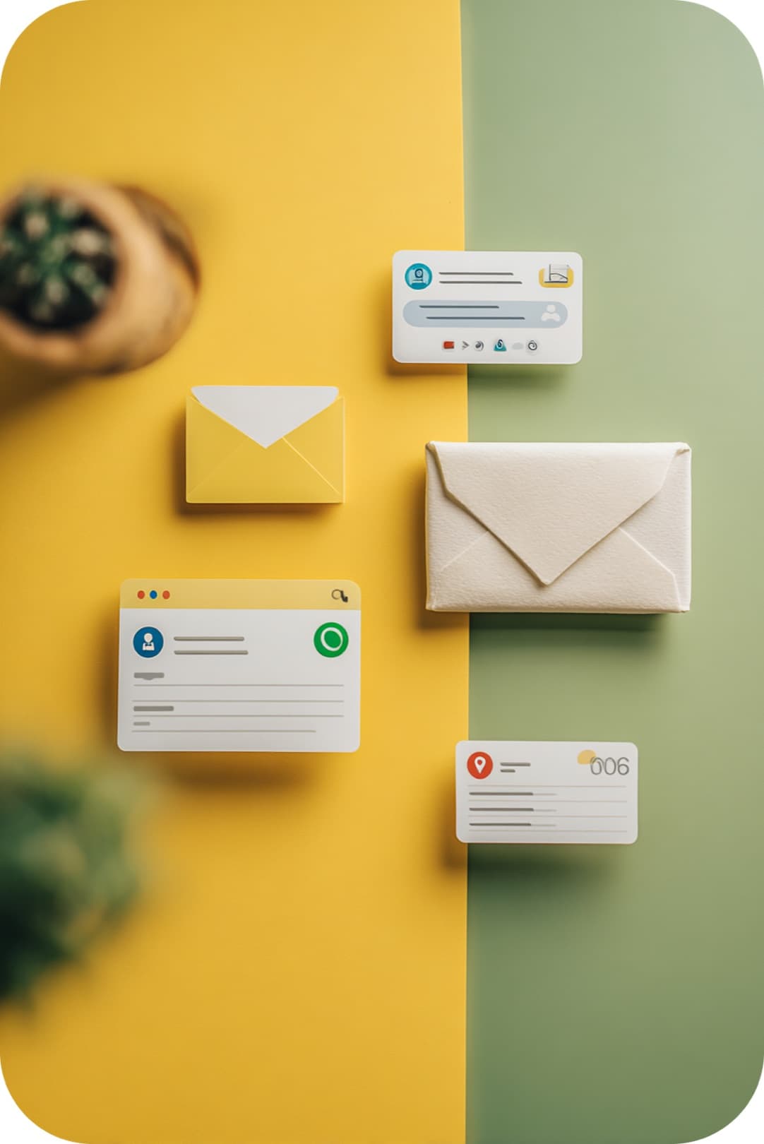 A QR card placed on a restaurant table