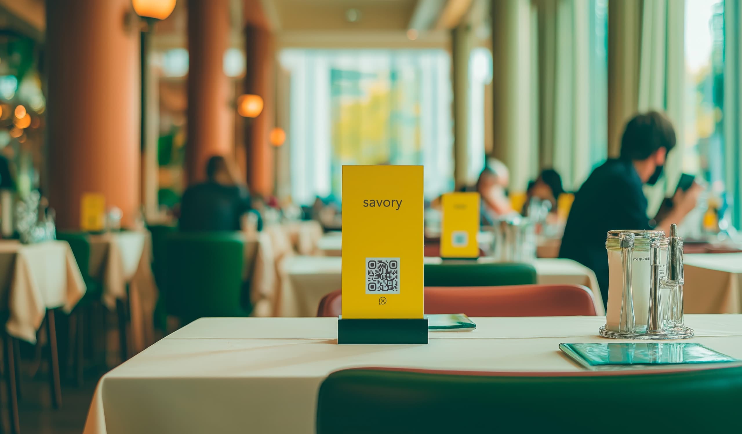 Savory — dining room at golden hour